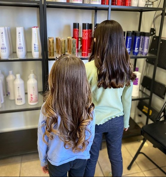 girls with long hair hairstyle